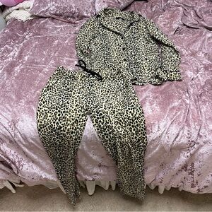 Joan Boyce cheetah pajama set